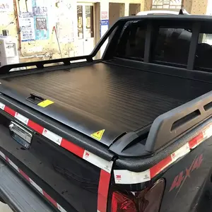 Tonneau Cover Roller Lid Pick up Truck Hard Bed Car Retractable Aluminium Alloy for Isuzu Dmax Black 4X4 Pickup Truck Cars Autos