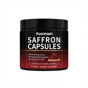 Ausreson Capsules d'extrait de safran végétalien Booster d'humeur du métabolisme Supplément organique Capsules de safran - Product Image 1
