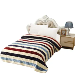 공장 도매 맞춤형 양면 한국어 스타일 담요 부드러운 따뜻한 폴리 에스터 침대 담요