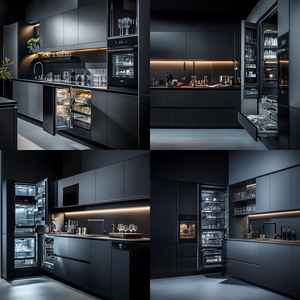 High Quality Modern Eco-friendly Stainless Steel <strong>Wall</strong> Kitchen <strong>Cabinets</strong> <strong>with</strong> Hinge - Product Image 1