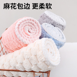 หมวกคลุมผมคลาวด์ฟลีซ 65x25 ซม. ผ้าขนหนูเนื้อนุ่มซึมซับน้ำได้ดี ใช้ในบ้าน แห้งเร็ว - Product Image 3