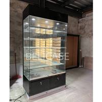 Vitrine d'Exposition en Verre de Haute Qualité pour Bijoux, Meuble d'Agencement en Bois de Boutique, Présentoir pour Magasin de Tabac