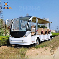 Bus touristique 14 places, voiture électrique à énergie solaire, modèle ouvert, mini-bus touristique à vendre