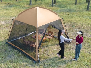 Tente familiale portable quatre <span class=keywords><strong>saisons</strong></span>, protection UV, imperméable, Oxford ultralégère, prête à l'emploi, une chambre avec moustiquaire respirante - Product Image 4