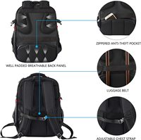 Sac à dos pour ordinateur portable spacieux avec compartiment grande capacité et poche RFID