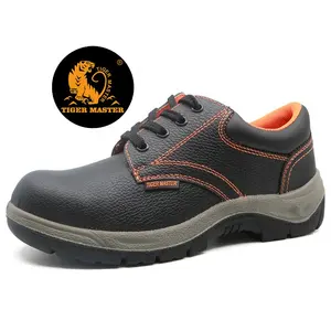 Low cut anti slip oil resistant work shoes labour protection prevent puncture steel toe cap cheap safety shoes price