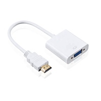Toptan HDMI - VGA Adaptörü 1080P Video Ses Dönüştürücü Dizüstü Bilgisayar PC Monitör Projektör için