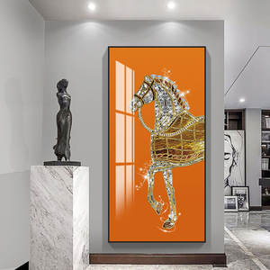 ห้องนั่งเล่นตกแต่งม้า5d สัตว์พิมพ์โปสเตอร์ผ้าใบผนังภาพคริสตัลพอร์ซเลนผนังภาพวาดศิลปะแก้ว - Product Image 5