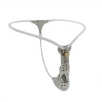 Cinturón de Castidad de Acero Inoxidable Tipo Tortuga Emcc, Invisible, Impermeable, Ajustable, con Forma de Corazón para Hombres, Jaula para Pene, Tapón Anal