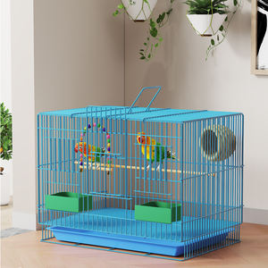 <span class=keywords><strong>Cage</strong></span> à oiseaux en fer durable motif solide personnalisable usine cheveux raides utilisation extérieure maison plateau en plastique boîte directe d'usine - Product Image 5