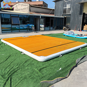 Plateforme flottante gonflable robuste pour piscine, <span class=keywords><strong>coussin</strong></span> flottant gonflable, plateforme standard flottante avec échelle - Product Image 2