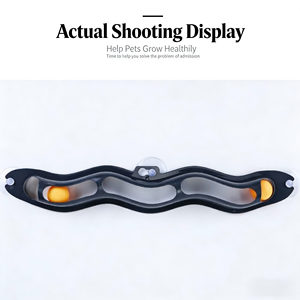 Modern interactief wave track <span class=keywords><strong>ball</strong></span> speeltje voor katten, huisdier vriendelijk, grappig, met zuignap voor raam, glas, plastic, zuignapdoosje. - Product Image 2