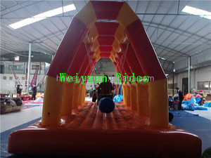 Parco tematico parco giochi gonfiabile buttafuori blocchi di costruzione scivolo scivoli gonfiabili con soffiatore per bambini adulti per la vendita - Product Image 6