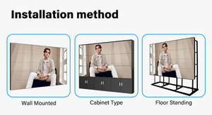 Bán buôn 46 49 55 inch tinh thể lỏng hiển thị đầy đủ màu sắc siêu hẹp đường may <span class=keywords><strong>LCD</strong></span> nối quảng cáo màn hình tường - Product Image 3