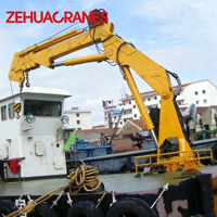 Grue de pont marine à flèche articulée hydraulique Zehua 5-70T |   Grue Offshore AHC Personnalisée Certifiée CE BV CCS Fabricant Certifié