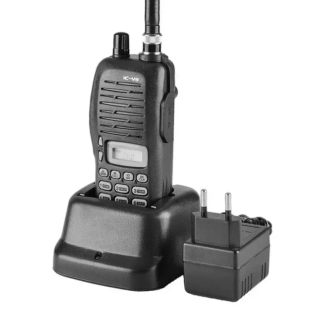 IC-V8 VHF Transceiver 5.5W UHF Radio Portable Walkie Talkie with 1650Mah Battery 2 Way Radio Transceiver Two Way Radio