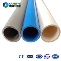 Orange rigide 63 75 90 110 200mm 4incn 5 pouces 6 pouces UPVC fil électrique conduit conduit PVC électrique conduit tubage tuyau liste de prix