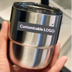 304 Stainless Steel Double-layer Vacuum Coffee Cup 8OZ Portable Outdoor Heat Insulation Car & Handycap Cup - Product Image 6
