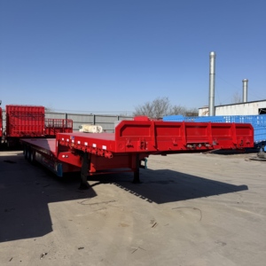 Semirremolque de <span class=keywords><strong>Plataforma</strong></span> Plana de Acero Reacondicionado Usado, 3 Ejes, Suspensión de Ballestas, Capacidad de Carga de Más de 30 Toneladas para Contenedores y Carga a Granel - Product Image 5