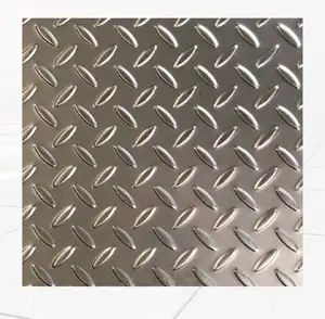 Schlussverkauf Schlussverkauf 304 Diamantgeprägtes Checkered Anti-Rutsch 304L Anti-Rutsch-Gemusterte Edelstahlplatte aus Indonesien