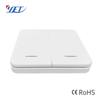 YET2166 soporte de control remoto universal montado en la pared interruptor de pared código de aprendizaje Puerta de control remoto 1 ~ 3 botones