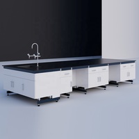 Banc de travail modulaire mobile en acier et bois, prix d'usine, banc de test de laboratoire pour hôpital, atelier, école