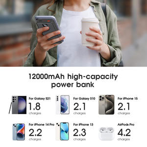 סוללת גיבוי ניידת בעלת קיבולת גבוהה 10000-50000mAh עם טעינה מהירה Li-Polymer, USB Type-C, 2 כבלי טעינה מובנים, 22.5W, רב מכר - Product Image 6