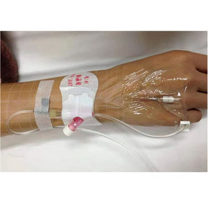 Alat perekat sekali pakai, perangkat keamanan berperekat 3cm x 9cm dengan pegangan kunci PICC CVC <span class=keywords><strong>IV</strong></span> tabung infus - Product Image 6