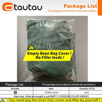 Housse de pouf inclinable moderne imperméable OTAUTAU DD107 en velours floqué gaufré 3D sans rembourrage inclus