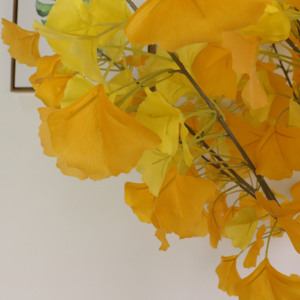 <span class=keywords><strong>Ginkgo</strong></span> <span class=keywords><strong>Biloba</strong></span> artificiel vivant résistant aux UV de 2m de haut avec feuilles jaunes pour décoration de <span class=keywords><strong>jardin</strong></span> extérieur personnalisé en usine - Product Image 3