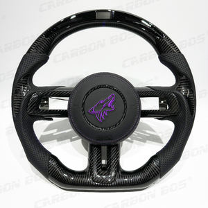 Volante de Fibra de Carbono Negro Real para <span class=keywords><strong>Ford</strong></span> <span class=keywords><strong>Mustang</strong></span> con LED, <span class=keywords><strong>Venta</strong></span> Directa de Fábrica para <span class=keywords><strong>Ford</strong></span> <span class=keywords><strong>Mustang</strong></span> <span class=keywords><strong>2015</strong></span> 2016 2018 2020 2023 - Product Image 2
