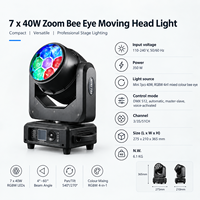 AOPU Original Factory RGBW 7 X 40 Mini Bee Eye Moving Head Wash Light avec contrôle individuel des pixels pour projets de concerts