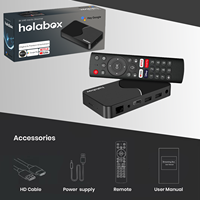 Decodificador Holabox V96plus Allwinner H618 con Decodificación 8K, Android 15.0, WiFi6 de Doble Banda, Control Remoto BT, Personalización ODM OEM