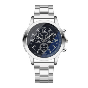 Montre de luxe pour hommes, joli ensemble avec <span class=keywords><strong>calendrier</strong></span>, à quartz, prix minimaliste, métal véritable, offre spéciale, collection 2022 - Product Image 1