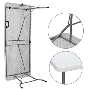 Table pliante d'extérieur en gros, table pliante en plastique portable pour fête, pique-nique, camping, repas - Product Image 2