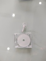 Mini album CD personnalisé NFC Porte-clés de musique Boîtier CD transparent pour automatisation Lecture d'une chanson