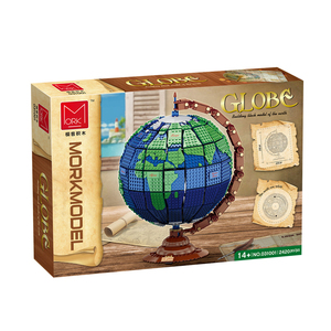 Mork 031001 Sáng Tạo Ý Tưởng Chuyên Gia Moc Tự Làm Lắp Ráp 3D Trái Đất Globe <span class=keywords><strong>Modular</strong></span> Xây Dựng Khối Gạch Mô Hình Đồ Chơi Cho Trẻ Em - Product Image 1