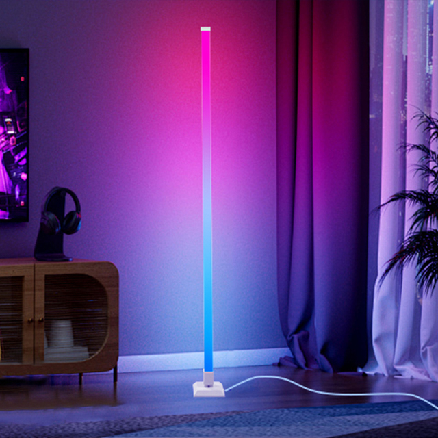 Smart App RGB Color Changing Mood Lighting Ambient Light LED Smart Corner Floor Lamp