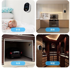 เครื่องตรวจจับก๊าซและ CO แบบดิจิตอล 4-in-1 พร้อมหน้าจอแสดงผล อุณหภูมิ ความชื้น และสัญญาณเตือน สำหรับบ้าน ห้องครัว สำนักงาน รถบ้าน - Product Image 3