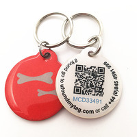 Fábrica personalizada Anti Lose Cat Dog Tags Acero inoxidable Nfc Pet Tag con código Qr