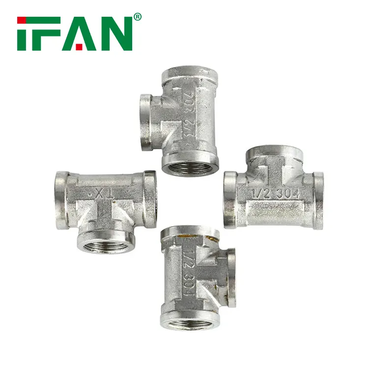 IFAN Free Sample Water Plumbing Forged Brass Pipe Fittings 1/2" 1" Inch Durable Thread Connect Brass Fittings