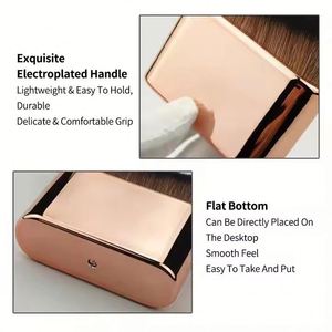 Pinceau Kabuki professionnel pour le maquillage du corps, pour estomper le fond de teint liquide et le correcteur, poils synthétiques haute densité - Product Image 4