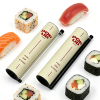 Nouvelle Arrivée Tube à Sushi en Carton Laminé Qualité Alimentaire Impression Personnalisée Omakase Restaurant Vente en Gros OEM Boîte Cylindrique en Papier Carton Cadeau