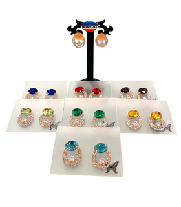 Pendientes de Diamantes Artificiales de Lujo con Acabado Antiguo, Diseño Elegante, Ideal para Vestimenta Étnica, Atuendos Modernos, Bodas y Fiestas - Product Image 6