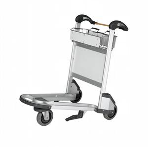Airport Passenger Baggage <b>Trolley</b> With Wheel Lock Hand <b>Cart</b> For Airport Terminal Station - Product Image 4
