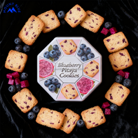 Biscuits en vrac croustillants aromatiques faits à la main à la saveur riche de myrtille et de pitaya préférés en vente de gros