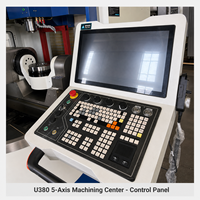 Centre d'usinage CNC 5 axes U380, fraiseuse verticale 5 axes pour pièces complexes, usinage de précision de moules