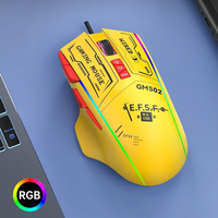 Souris de jeu filaire USB RGB personnalisable, 11 touches programmables, 12800 DPI, rétroéclairage arc-en-ciel, pour droitiers, pour joueurs PC