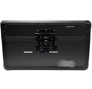 Boîte de <span class=keywords><strong>rangement</strong></span> pour disques vinyles en aluminium noir de 7 pouces <span class=keywords><strong>45</strong></span> <span class=keywords><strong>tours</strong></span> par minute (peut contenir jusqu'à 200 disques) - Product Image 4