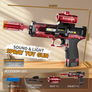 Pistola <span class=keywords><strong>de</strong></span> Agua <span class=keywords><strong>de</strong></span> Alta Presión con Sonido y Luz, Versión con Conexión <span class=keywords><strong>de</strong></span> Ratón, para Niños, Actividades al Aire Libre <span class=keywords><strong>de</strong></span> Verano, Compra al por Mayor - Product Image 2
